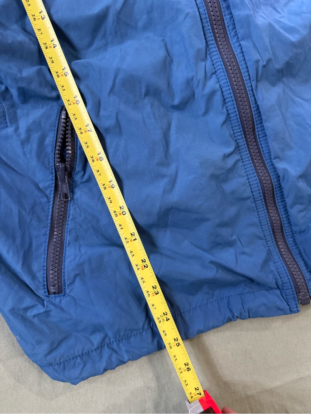 Vintage Coach NYC Hooded Lightweight Windbreaker Blue L - Picture 12 of 13